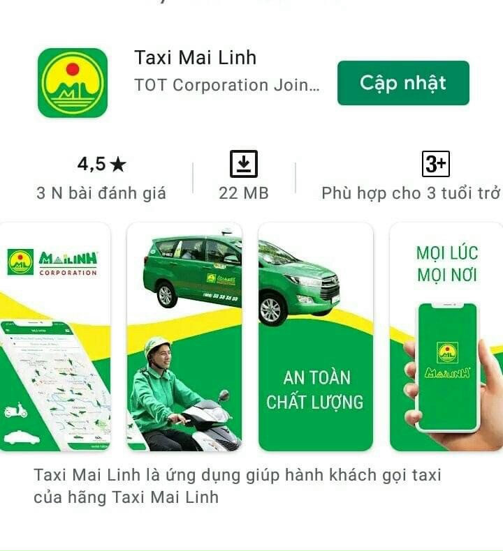 Tải App khách hàng Mai Linh